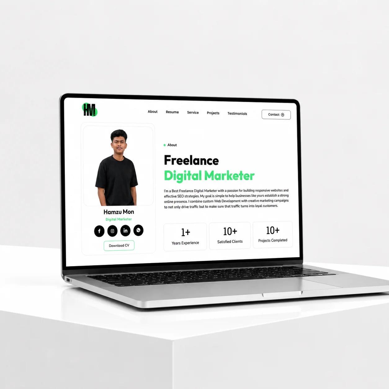 Wordpress-portfolio website design