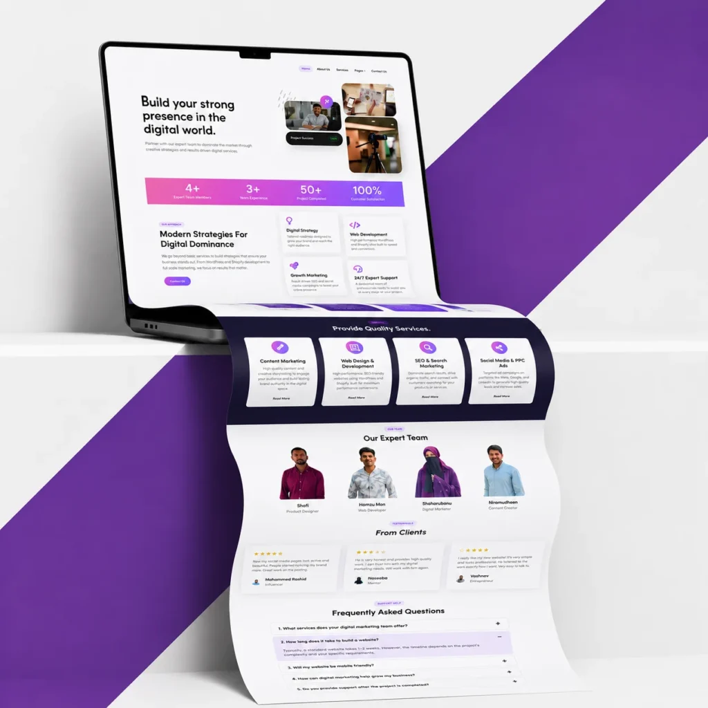 Wordpress-digital marketing agency website design