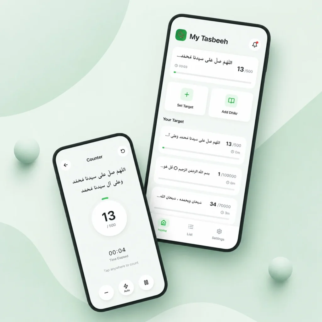 Tasbih-mobile app Design